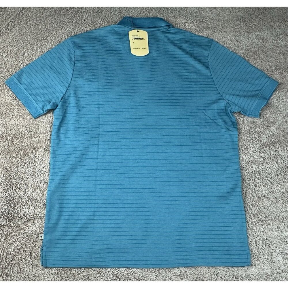 Tommy Bahama Men's S Paradiso Polo Shirt Mosaic Blue Striped NWT $99.50 - Picture 11 of 13